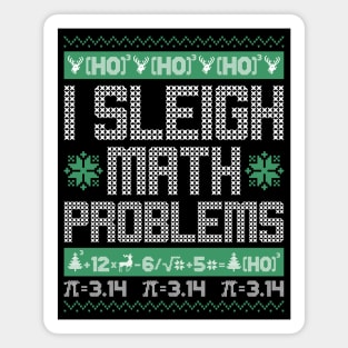 I sleigh math problems Magnet